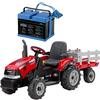 Peg Perego Case IH Magnum Tracktor Trailer With 12 Volt Battery & Charger - Red