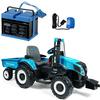 Peg Perego New Holland T8 Tractor and Trailer Blue with Spare 12 Volt Battery and Charger